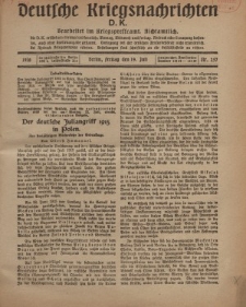 Deutsche Kriegsnachrichten (D.K.), Freitag, 19. Juli 1918, Nr 257.