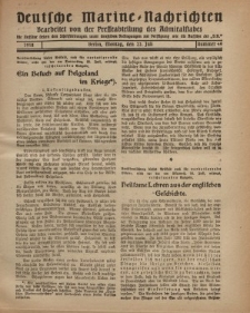 Deutsche Marine=Nachrichten..."D.K.", Montag, 22. Juli 1918, Nummer 49.