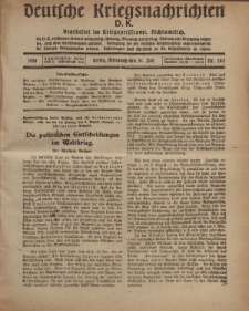 Deutsche Kriegsnachrichten (D.K.), Mittwoch, 30. Juli 1918, Nr 262.