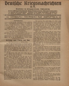 Deutsche Kriegsnachrichten (D.K.), Montag, 5. August 1918, Nr 264.
