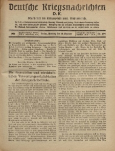 Deutsche Kriegsnachrichten (D.K.), Montag, 14. Oktober 1918, Nr 294.