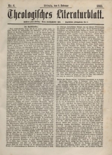 Theologisches Literaturblatt, 9. Februar 1883, Nr 6.