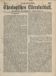 Theologisches Literaturblatt, 23. Februar 1883, Nr 8.