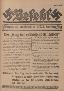 Befehl Nr. 10, 4. März 1933