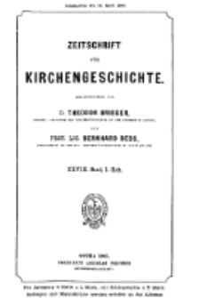 Zeitschrift für Kirchengeschichte, 1907, Bd. 28, H. 1.