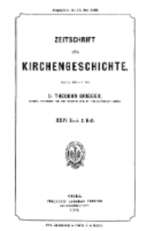 Zeitschrift für Kirchengeschichte, 1903, Bd. 24, H. 2.