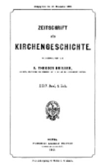 Zeitschrift für Kirchengeschichte, 1903, Bd. 24, H. 4.