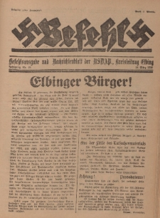 Befehl Nr. 13, 18. März 1933