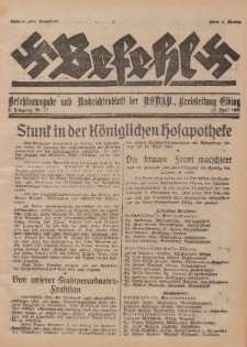 Befehl Nr. 17, 15. April 1933