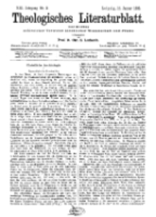 Theologisches Literaturblatt, 15. Januar 1892, Nr 2.