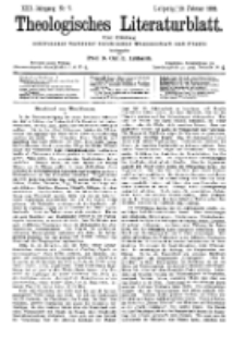 Theologisches Literaturblatt, 19. Februar 1892, Nr 7.