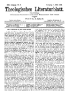 Theologisches Literaturblatt, 4. März 1892, Nr 9.