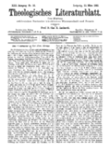 Theologisches Literaturblatt, 11. März 1892, Nr 10.