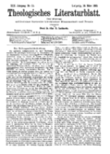 Theologisches Literaturblatt, 18. März 1892, Nr 11.