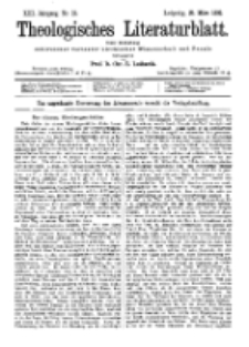 Theologisches Literaturblatt, 25. März 1892, Nr 12.