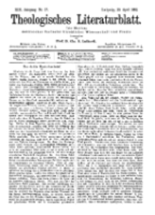Theologisches Literaturblatt, 29. April 1892, Nr 17.