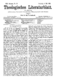 Theologisches Literaturblatt, 6. Mai 1892, Nr 18.