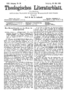 Theologisches Literaturblatt, 20. Mai 1892, Nr 20.