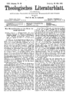 Theologisches Literaturblatt, 20. Mai 1892, Nr 20.