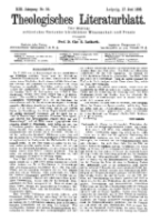 Theologisches Literaturblatt, 17. Juni 1892, Nr 24.