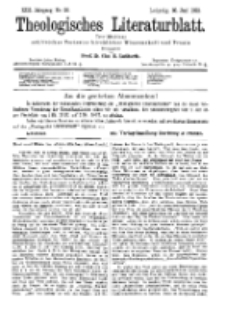 Theologisches Literaturblatt, 30. Juni 1892, Nr 26.