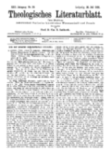 Theologisches Literaturblatt, 22. Juli 1892, Nr 29.