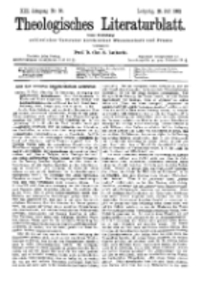Theologisches Literaturblatt, 29. Juli 1892, Nr 30.