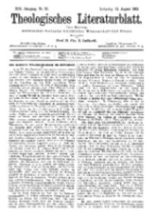 Theologisches Literaturblatt, 12. August 1892, Nr 32.