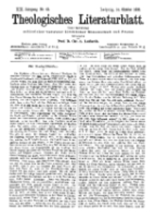 Theologisches Literaturblatt, 14. Oktober 1892, Nr 41.