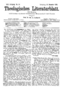 Theologisches Literaturblatt, 16. Dezember 1892, Nr 50.