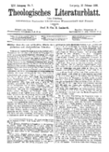 Theologisches Literaturblatt, 17. Februar 1893, Nr 7.