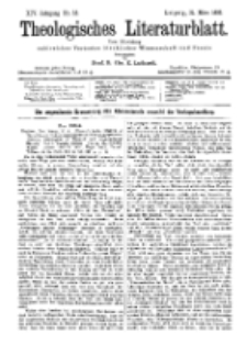 Theologisches Literaturblatt, 31. März 1893, Nr 13.