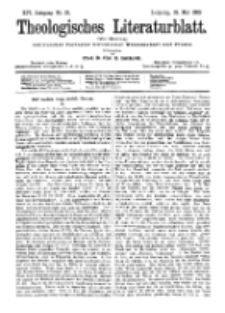 Theologisches Literaturblatt, 26. Mai 1893, Nr 21.