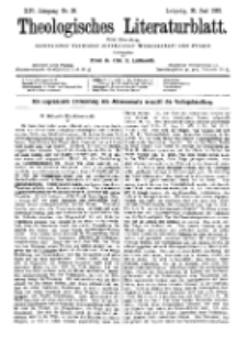 Theologisches Literaturblatt, 30. Juni 1893, Nr 26.