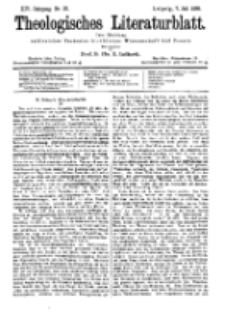Theologisches Literaturblatt, 7. Juli 1893, Nr 27.