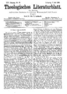 Theologisches Literaturblatt, 7. Juli 1893, Nr 27.
