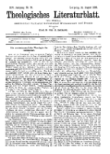 Theologisches Literaturblatt, 11. August 1893, Nr 32.