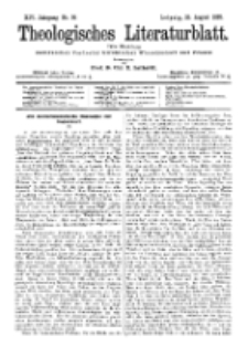 Theologisches Literaturblatt, 25. August 1893, Nr 34.