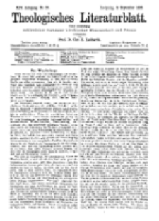 Theologisches Literaturblatt, 8. September 1893, Nr 36.