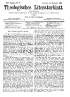 Theologisches Literaturblatt, 15. September 1893, Nr 37.