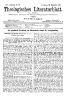 Theologisches Literaturblatt, 29. September 1893, Nr 39.