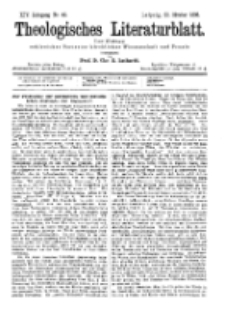 Theologisches Literaturblatt, 20. Oktober 1893, Nr 42.
