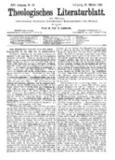 Theologisches Literaturblatt, 27. Oktober 1893, Nr 43.
