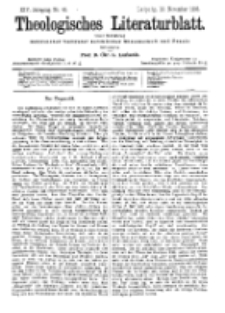 Theologisches Literaturblatt, 10. November 1893, Nr 45.