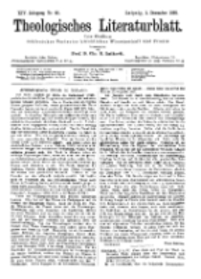 Theologisches Literaturblatt, 1. Dezember 1893, Nr 48.