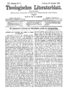 Theologisches Literaturblatt, 22. Dezember 1893, Nr 51.