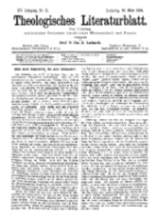 Theologisches Literaturblatt, 16. März 1894, Nr 11.