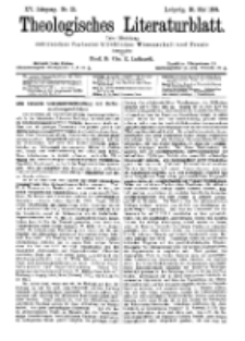Theologisches Literaturblatt, 25. Mai 1894, Nr 21.