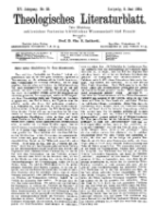 Theologisches Literaturblatt, 8. Juni 1894, Nr 23.