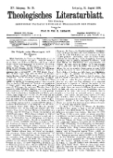 Theologisches Literaturblatt, 31. August 1894, Nr 35.
